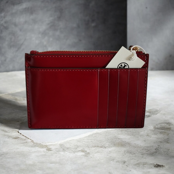 Tory Burch Red Patent Leather Wristlet - Picture 2 of 8